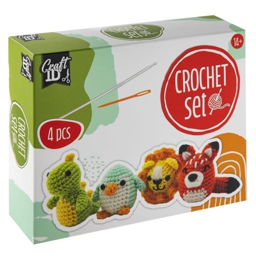 Craft ID - Crochet kit animals - 4 pcs (CR1720/GE)