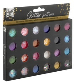 Craft ID - Glitter set, 24 pcs x 2 grams (CR1204/GE)