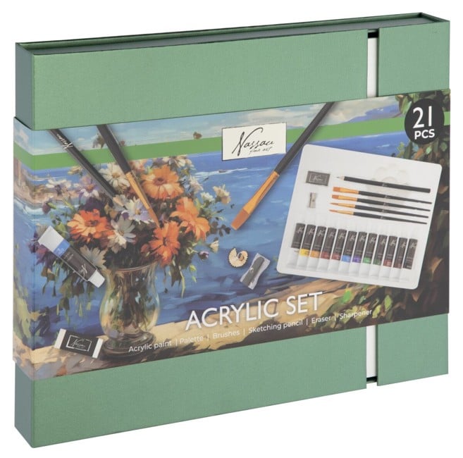 Nassau - Acrylic Art Set, 21 pcs. (AR0988/GE)