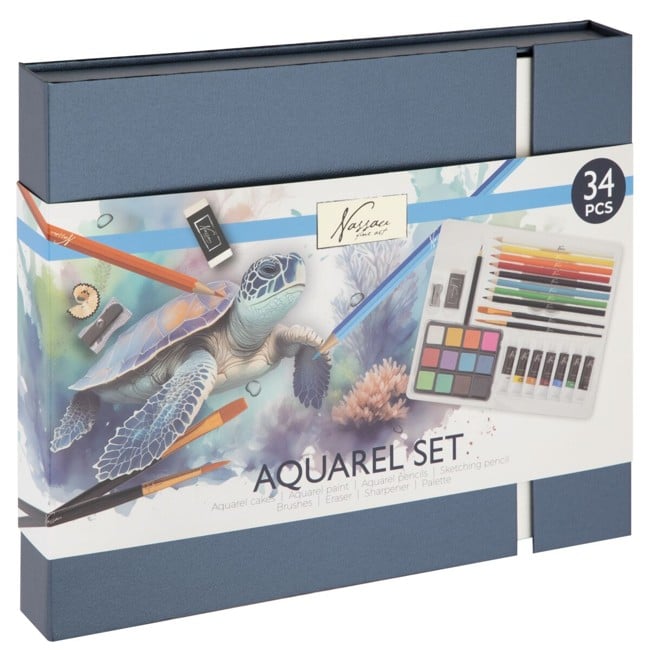 Nassau - Aquarel Art Set, 34 pcs. (AR0986/GE)