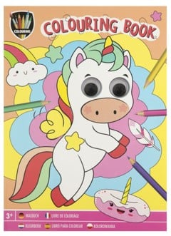 Moxy - Colouring Book Wobbly Eyes - Unicorn