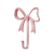 Rice - Metal Hook in Bow Shape - Pink thumbnail-1