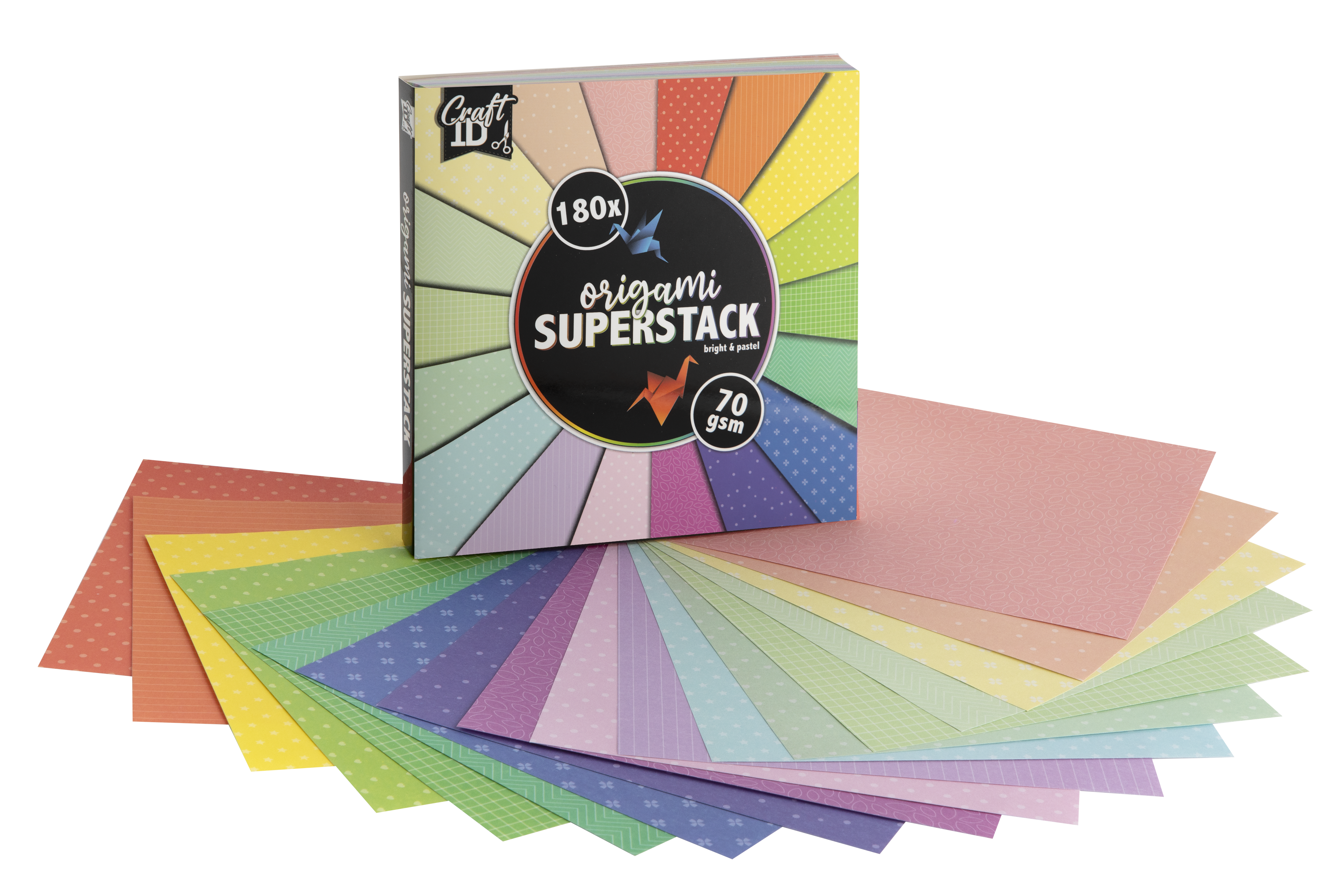 Craft ID - Origami superpack 15x15cm - 70 gsm - 180 sheet (CR0045/GE)