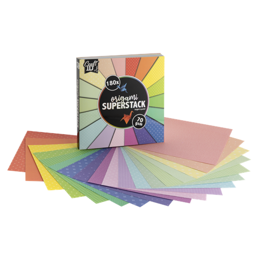 Craft ID - Origami superpack 15x15cm - 70 gsm - 180 sheet (CR0045/GE)