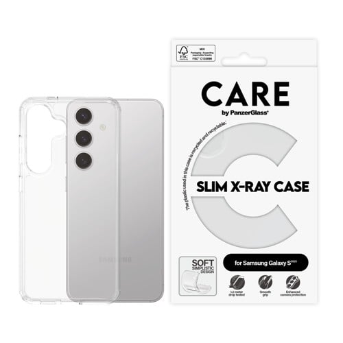 CARE by PanzerGlass - Fashionable Case Transparent X-Ray Soft Basic Samsung Galaxy S 2025