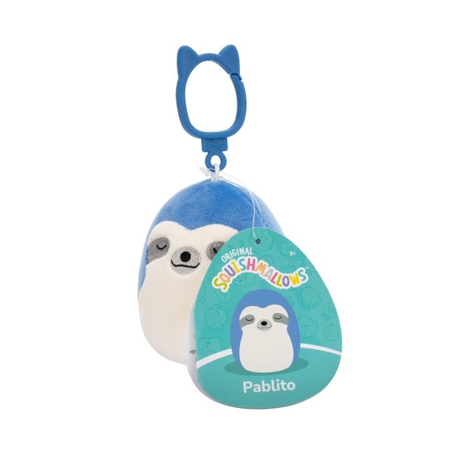 Squishmallows - 9 cm P22 Clip On  - Pablito Blue Sloth