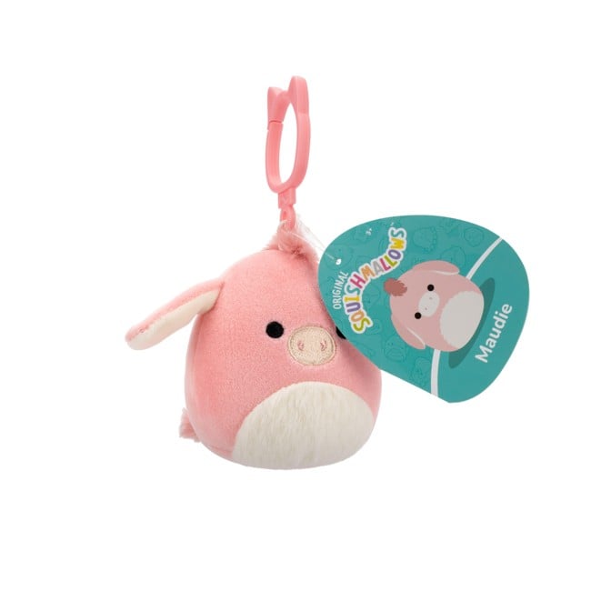 Squishmallows - 9 cm P22 Clip On  - Maudie Pink Donkey