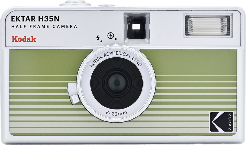 Kodak EKTAR H35N kamera stripet grønt