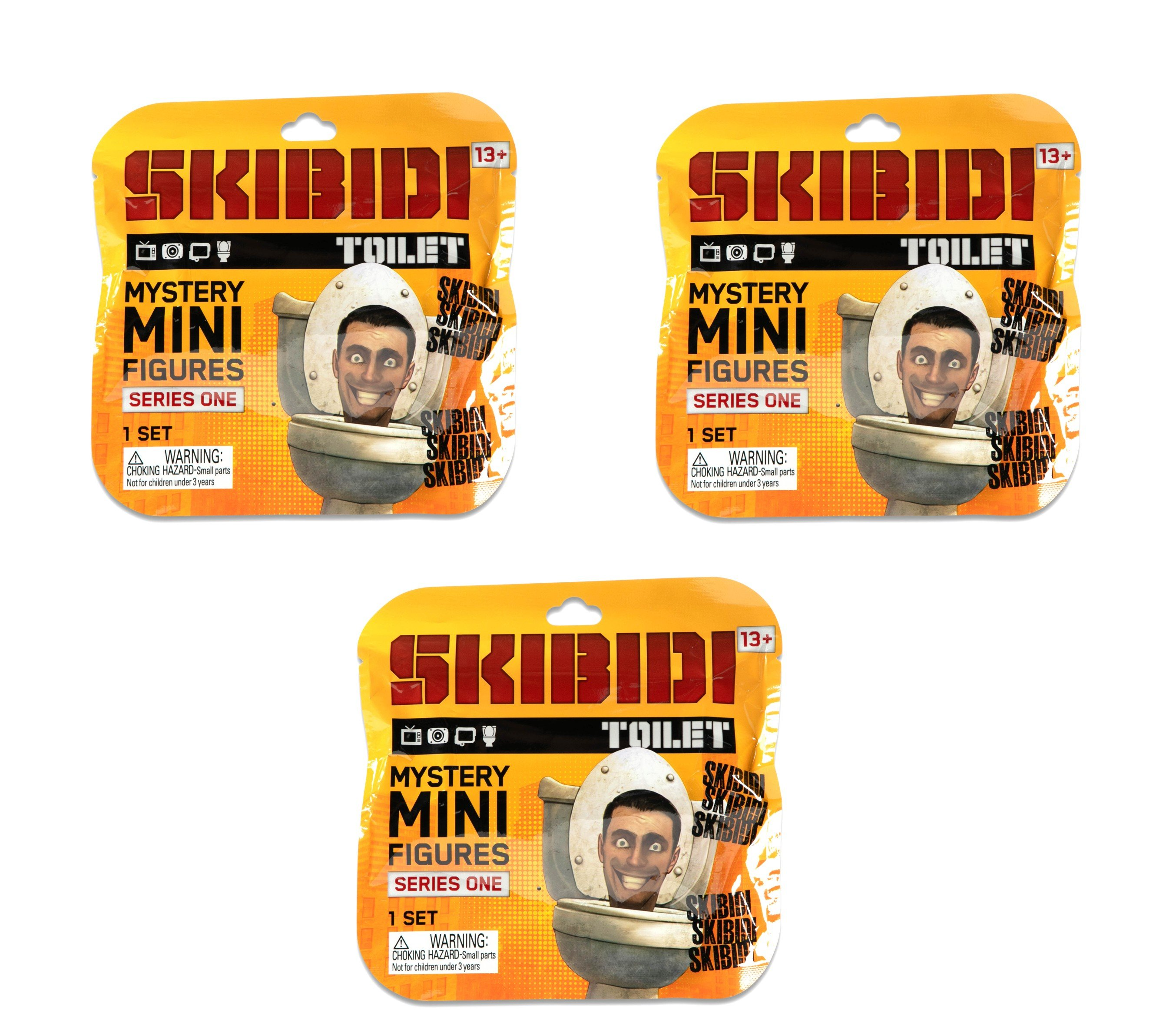 Skibidi Toilet - 3 x Mini Mystery Figures Assorted - Bundle