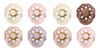 BIBS - Pacifier Boheme 4 PACK - Dusky Lilac & Blush Mix  - Size 2 - Bundle thumbnail-1