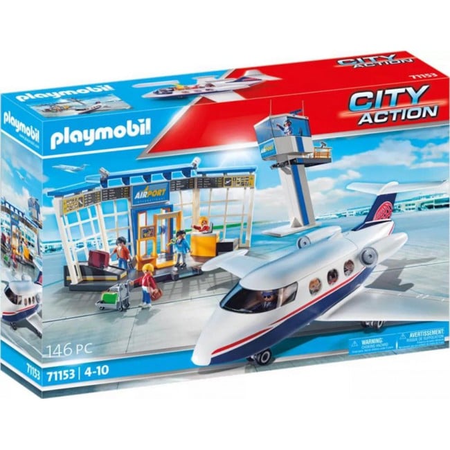 Playmobil - Airport with Airplane and Control Tower (71153)