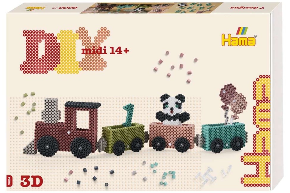 Hama - Art Midi 3D Birthday Train - (383624)