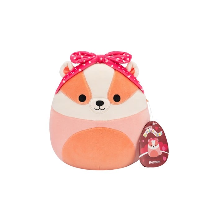 Squishmallows - 19 cm Heart Plush - Rostam Badger