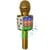 Party Fun Lights - Karaoke Microphone with Speaker - Gold (605602) thumbnail-1