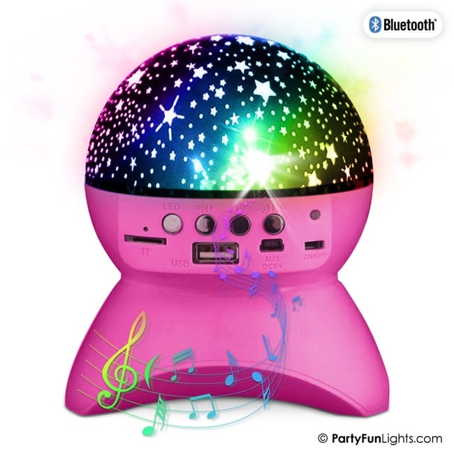 Party Fun Lights - Starry Sky Bluetooth Speaker - Pink (605606)