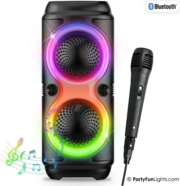 Party Fun Lights - Karaoke Speaker with Microphone - (605608)