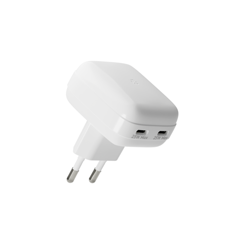 dbramante1928 - Re-charge Pro - EU Flat Wall Charger 2xUSB-C 25W-W