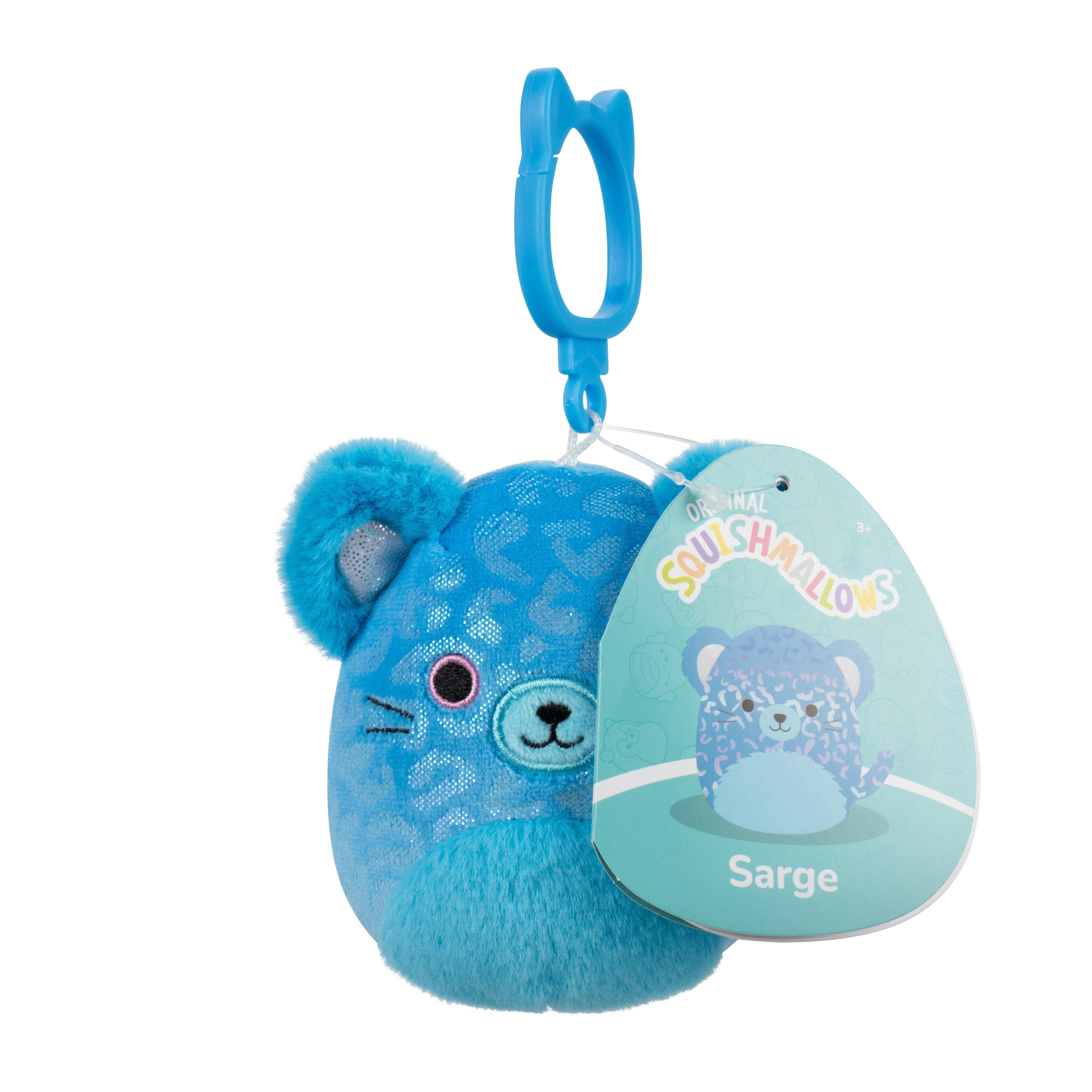 Squishmallows - 9 cm - Clip On - Sarge Jaguar