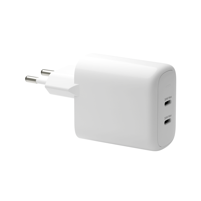 Dbramante1928 - Re-charge Pro - EU Väggladdare - 2x USB-C 30W - Vit