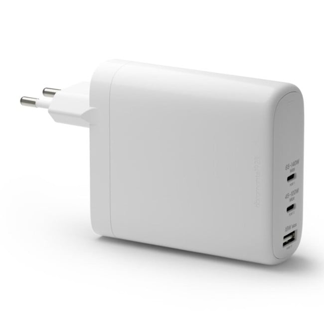 Dbramante1928 - Re-charge - Väggladdare GaN - USB-C 140W+100W+18W EU - Vit