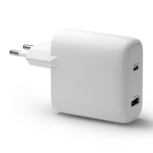 Dbramante1928 - Re-charge - Väggladdare GaN - USB-C 65W+18W EU - Vit