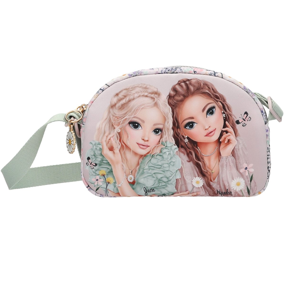 Topmodel - TOPModel Skulderveske SUMMER FEELING - Soft pink and sage green - Liten
