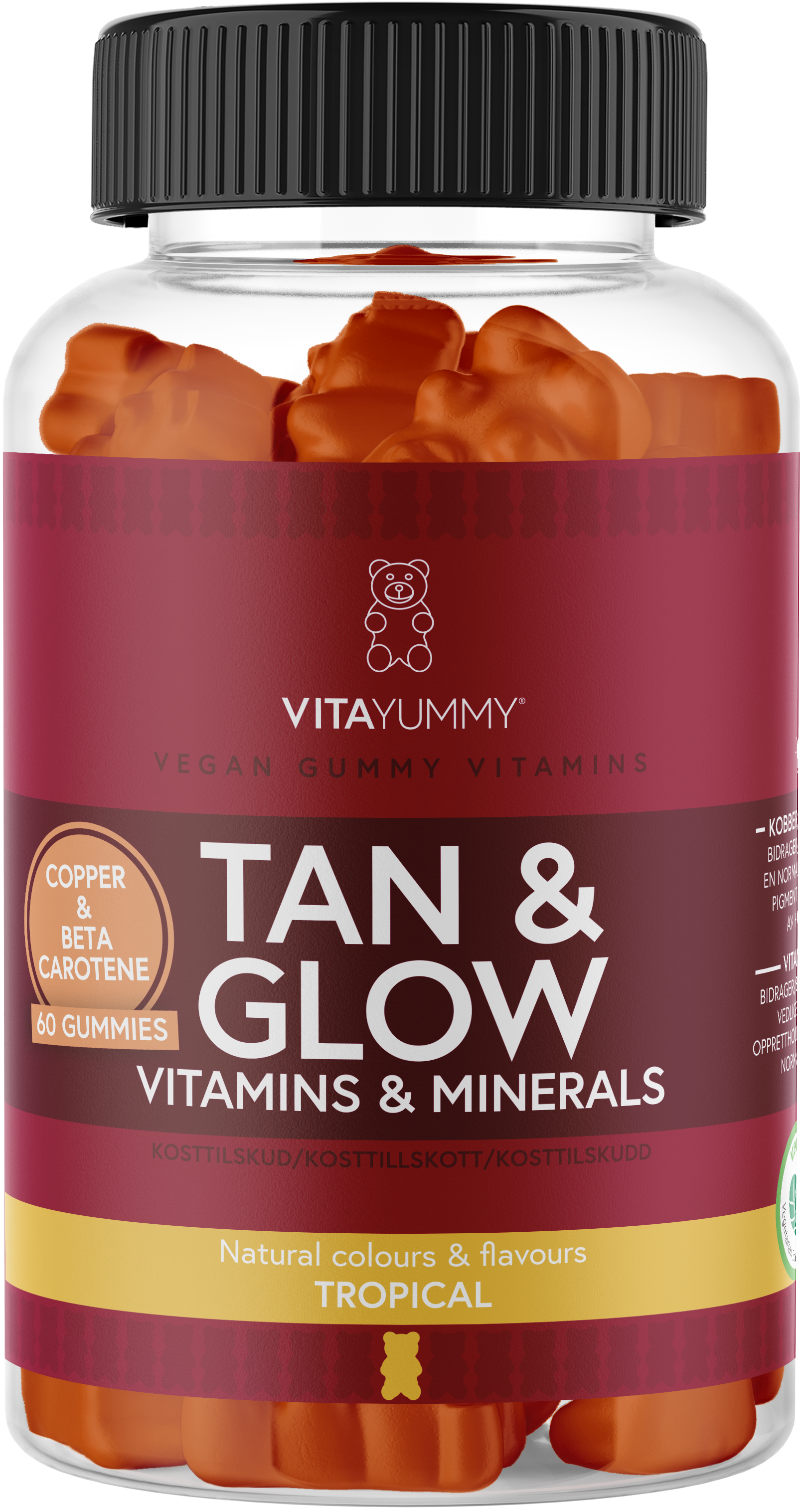 VitaYummy - Tan & Glow - Tropical - 60 pcs.