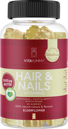 VitaYummy - Hair & Nails - Elderflower - 60 pcs