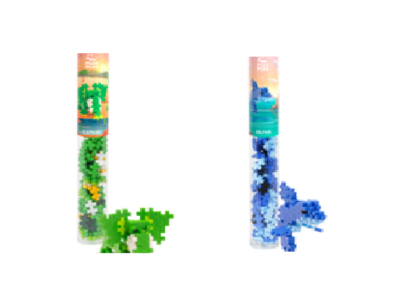 Plus Plus - Elephant&Dolphin / 2x 100 pcs Tube - Bundle