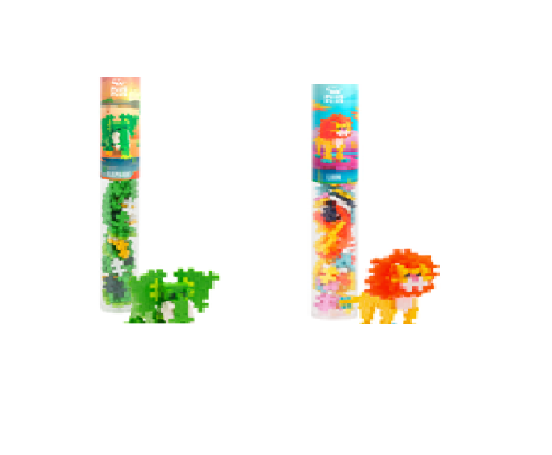 Plus Plus - Elephant & Lion / 2x 100 pcs Tube - Bundle