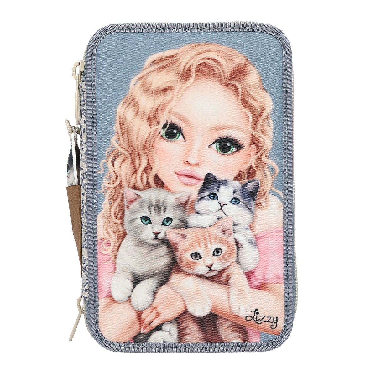 TOPModel Trippelpennal Cat Love -  Pennal - Metall,Plast,Gummi