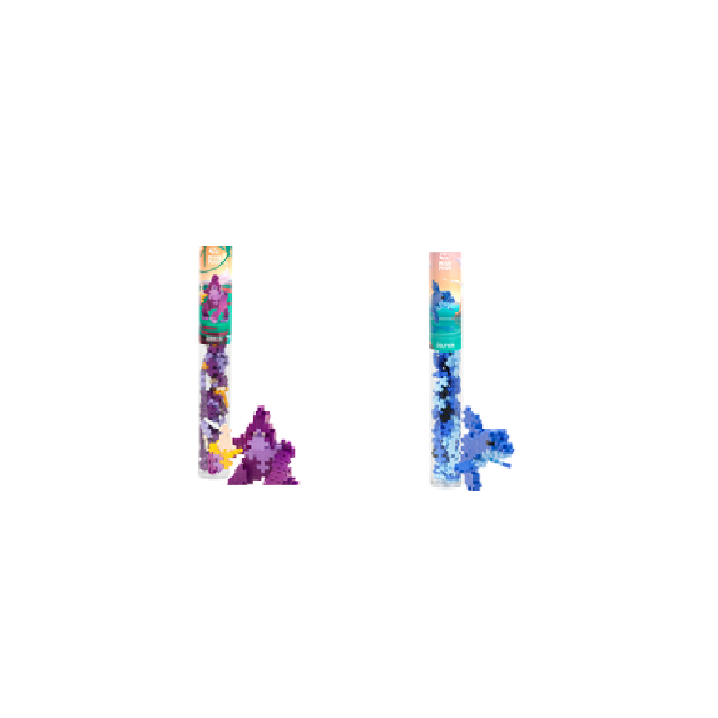 Plus Plus - Gorilla&Dolphin / 2x 100 pcs Tube - Bundle