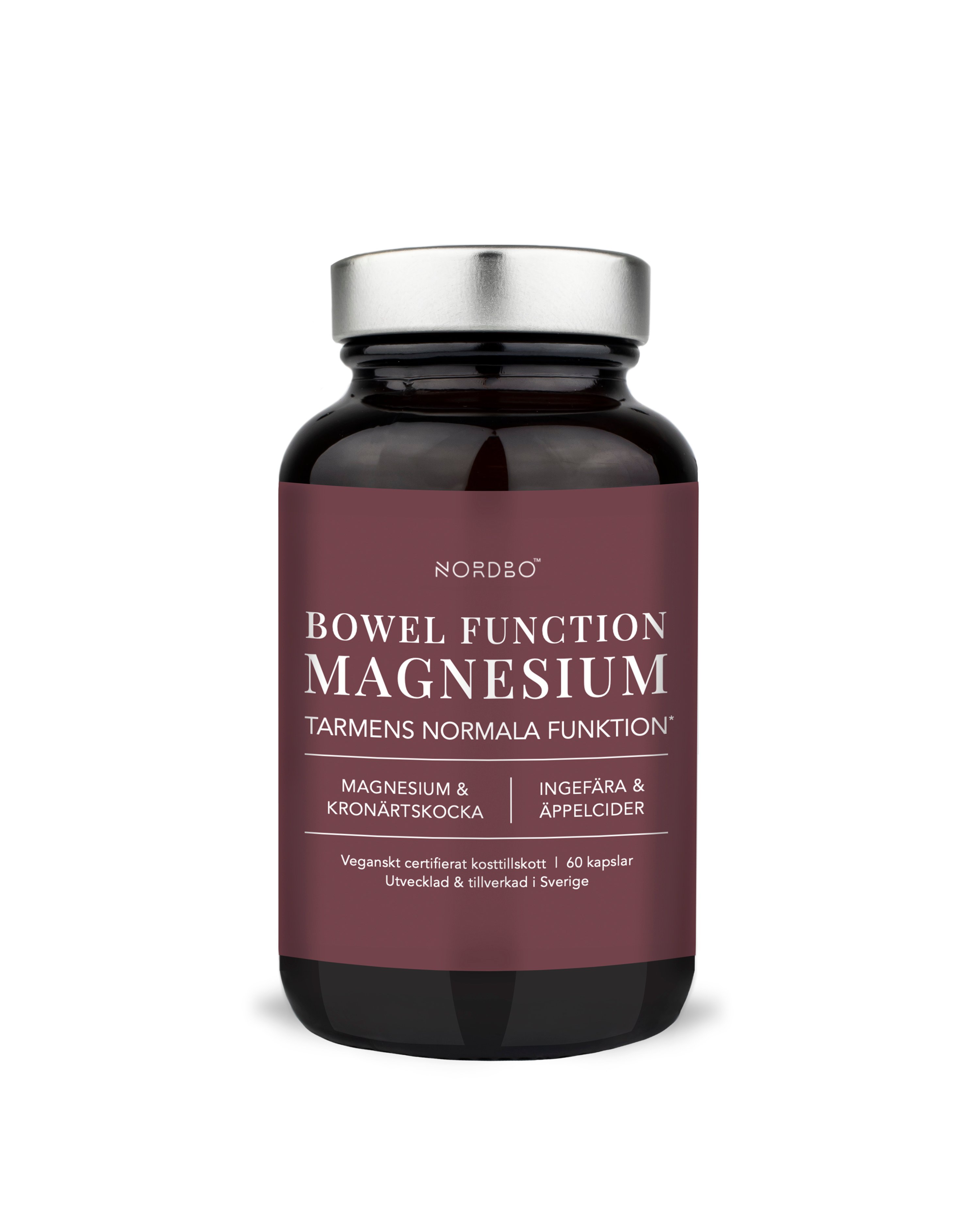NORDBO - Vegan Bowel Function Magnesium - 60 tablets
