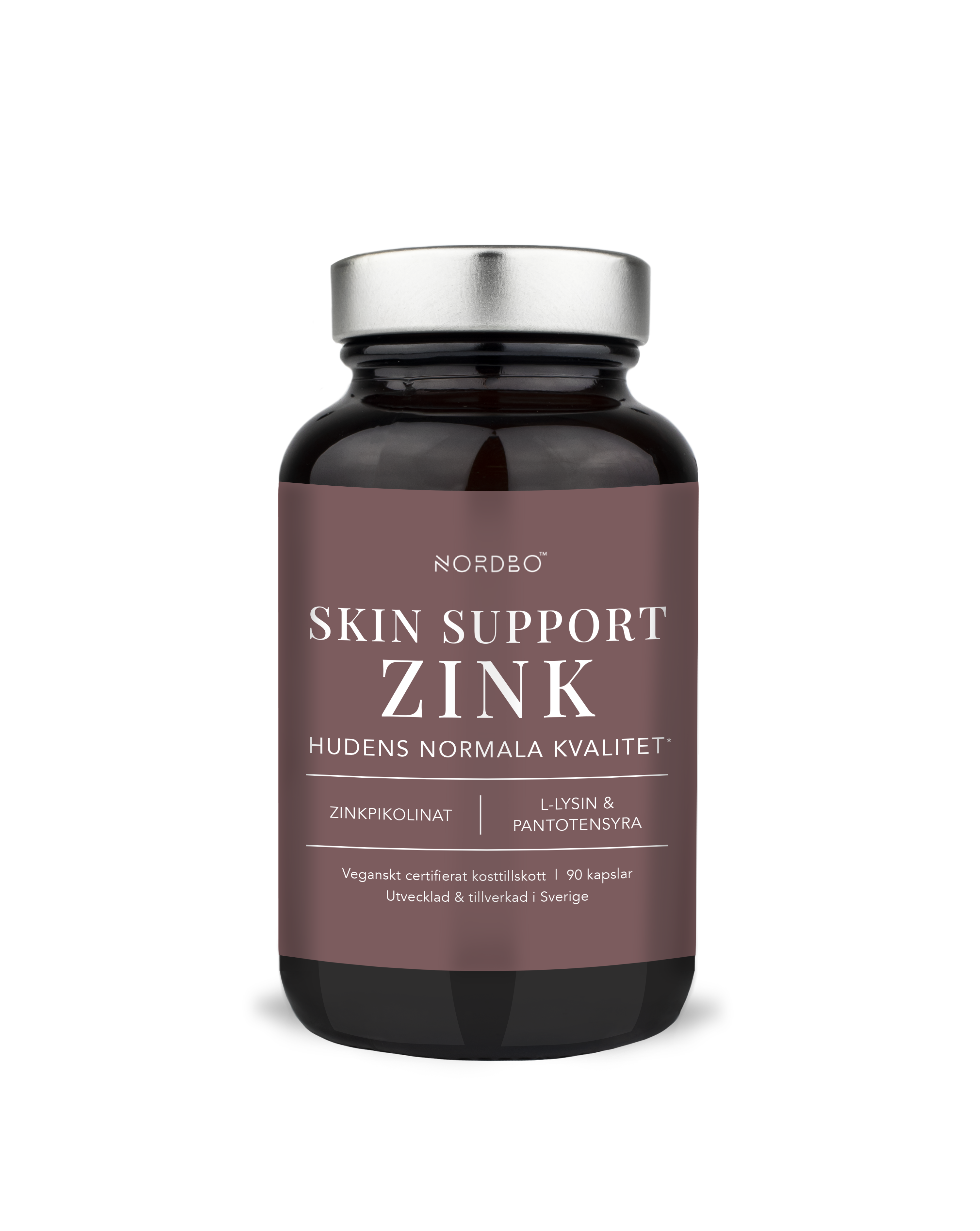NORDBO - Vegan Skin Support Zink - 90 kapsler