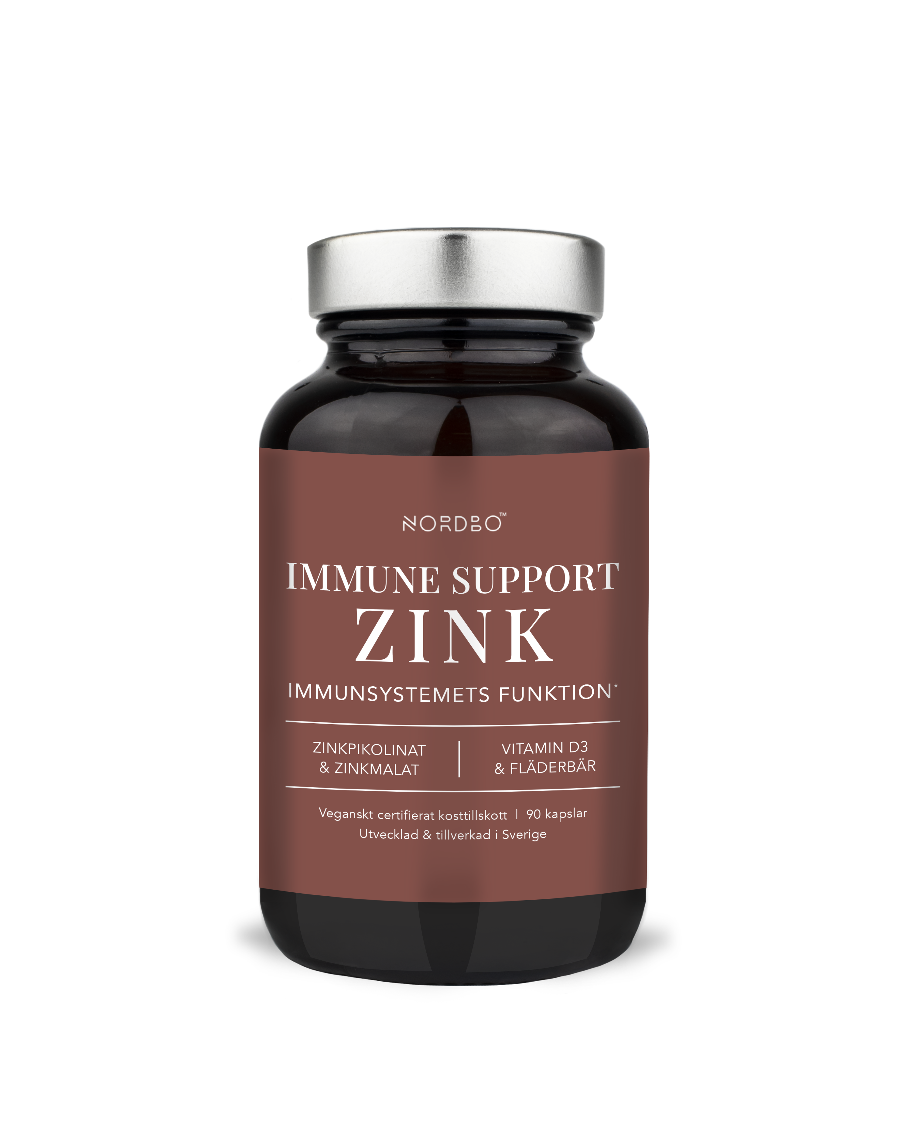 NORDBO - Vegan Immune Support Zink - 90 kapsler