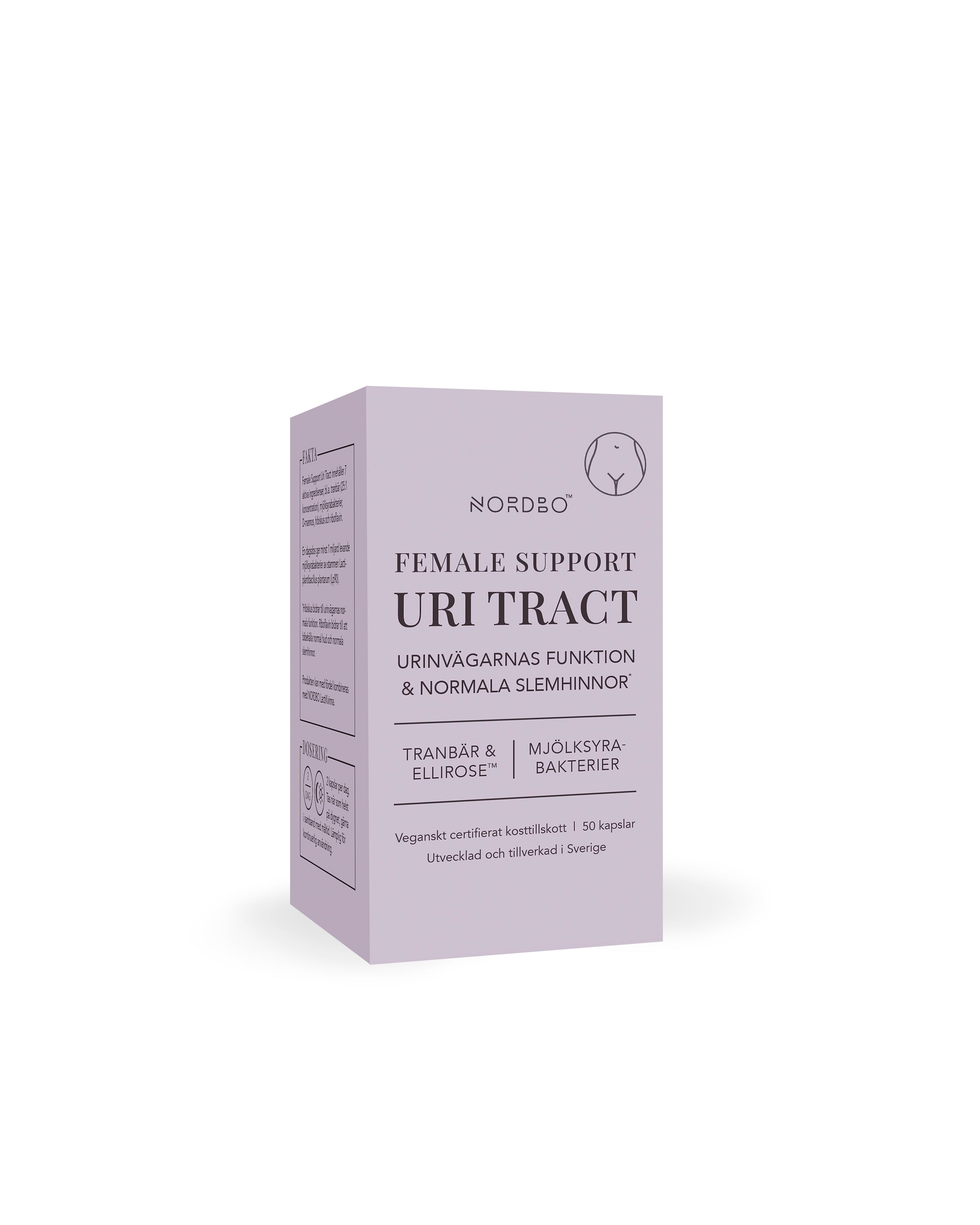 NORDBO - Vegan Female Support UriTract - 50 kapsler