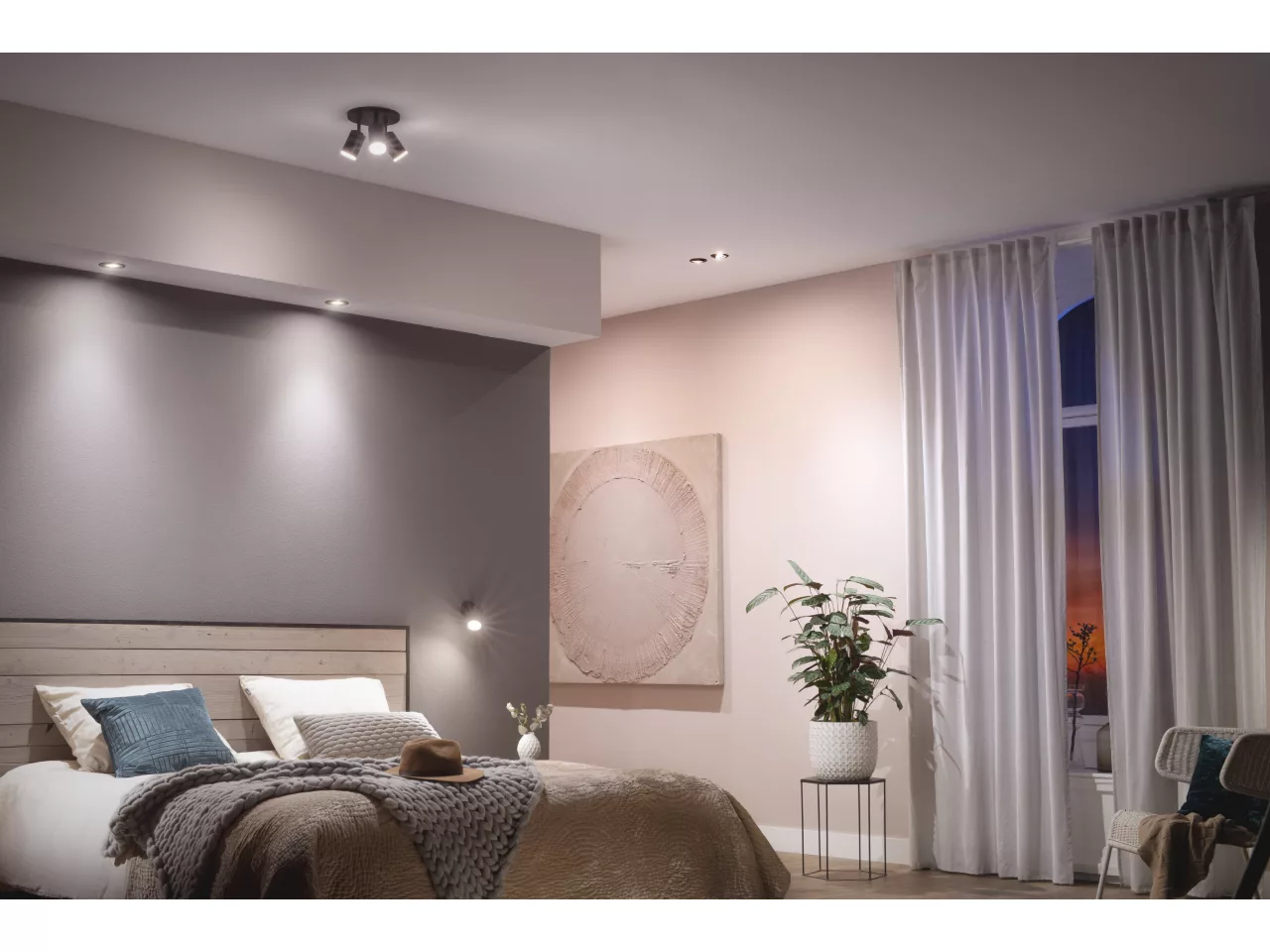 Philips Hue Centura Innfelt Spot - Rund - Svart