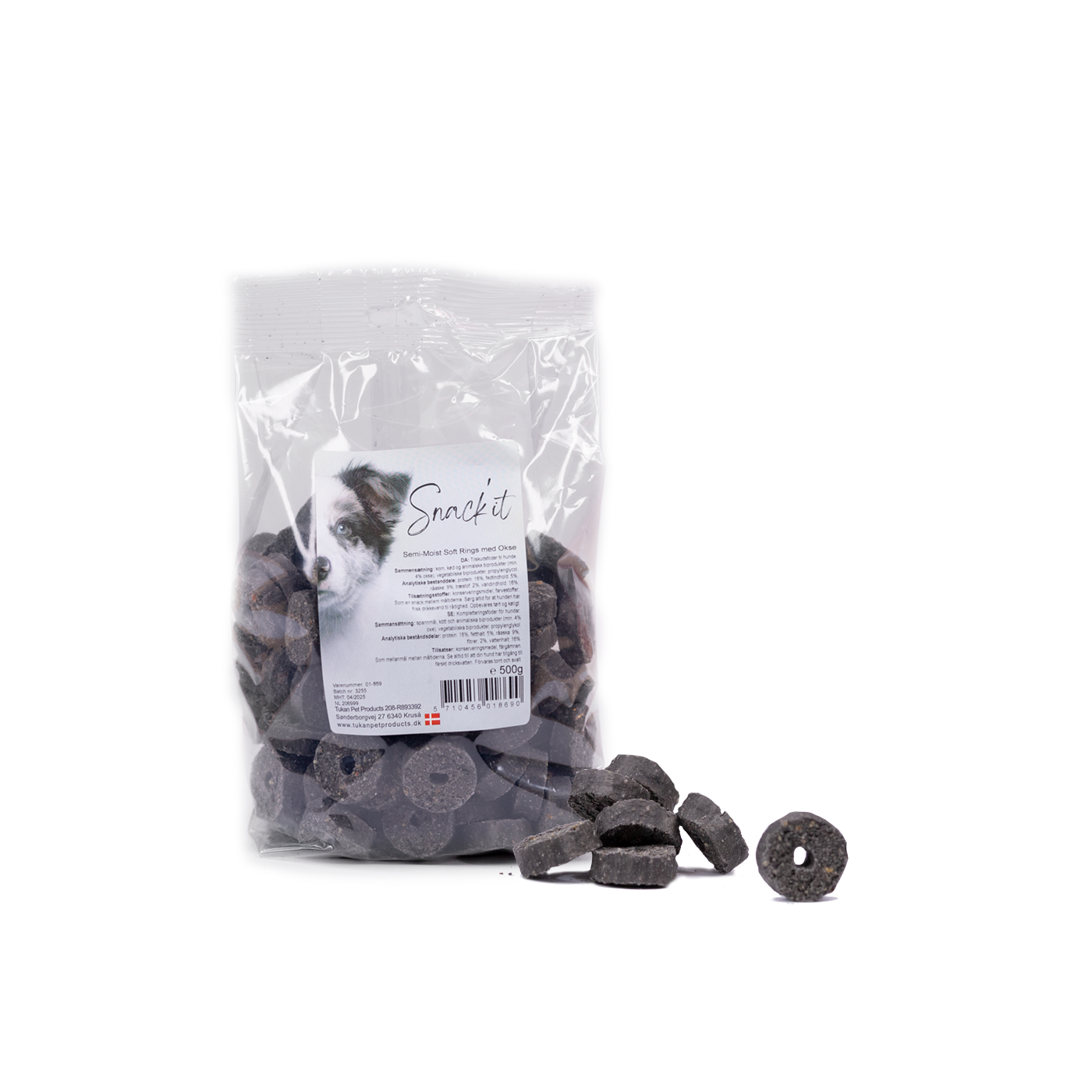 Køb Snack'it - 8 x Soft Rings Med oksekød - 4000gr total - ( OBS bedst ...