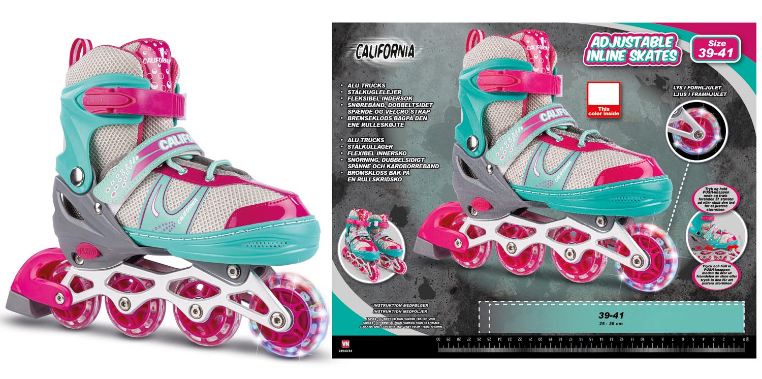 California - Inliner w/light size 39-41 - Green (24940)