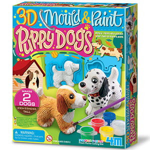 4M - Mould and Paint, 3D Puppy Dogs - (4M-04784)