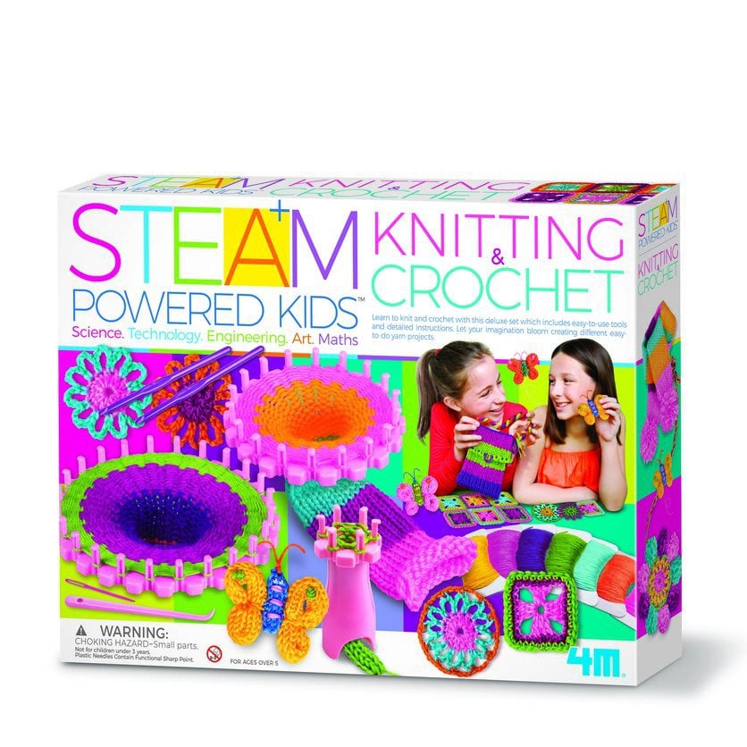 4M - STEAM POWERED KIDS: Knitting&Crochet - (4M-05539)