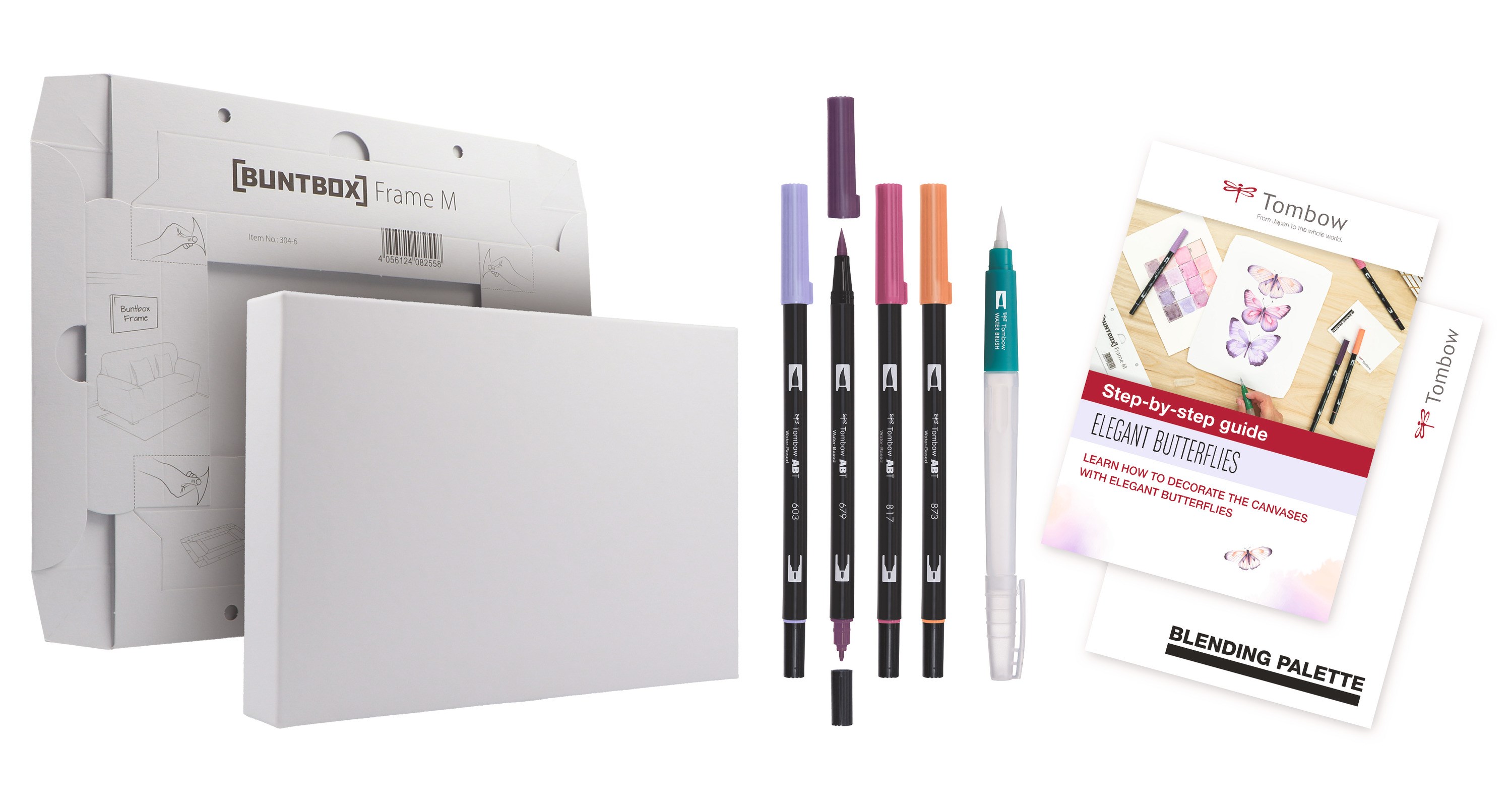 Tombow - Watercoloring Canvas set Butterflies