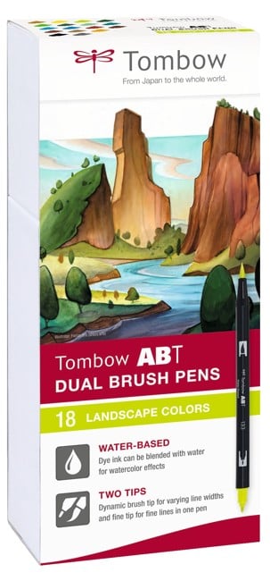 Tombow - Marker ABT Dual Brush 18P-6 Landscape carton