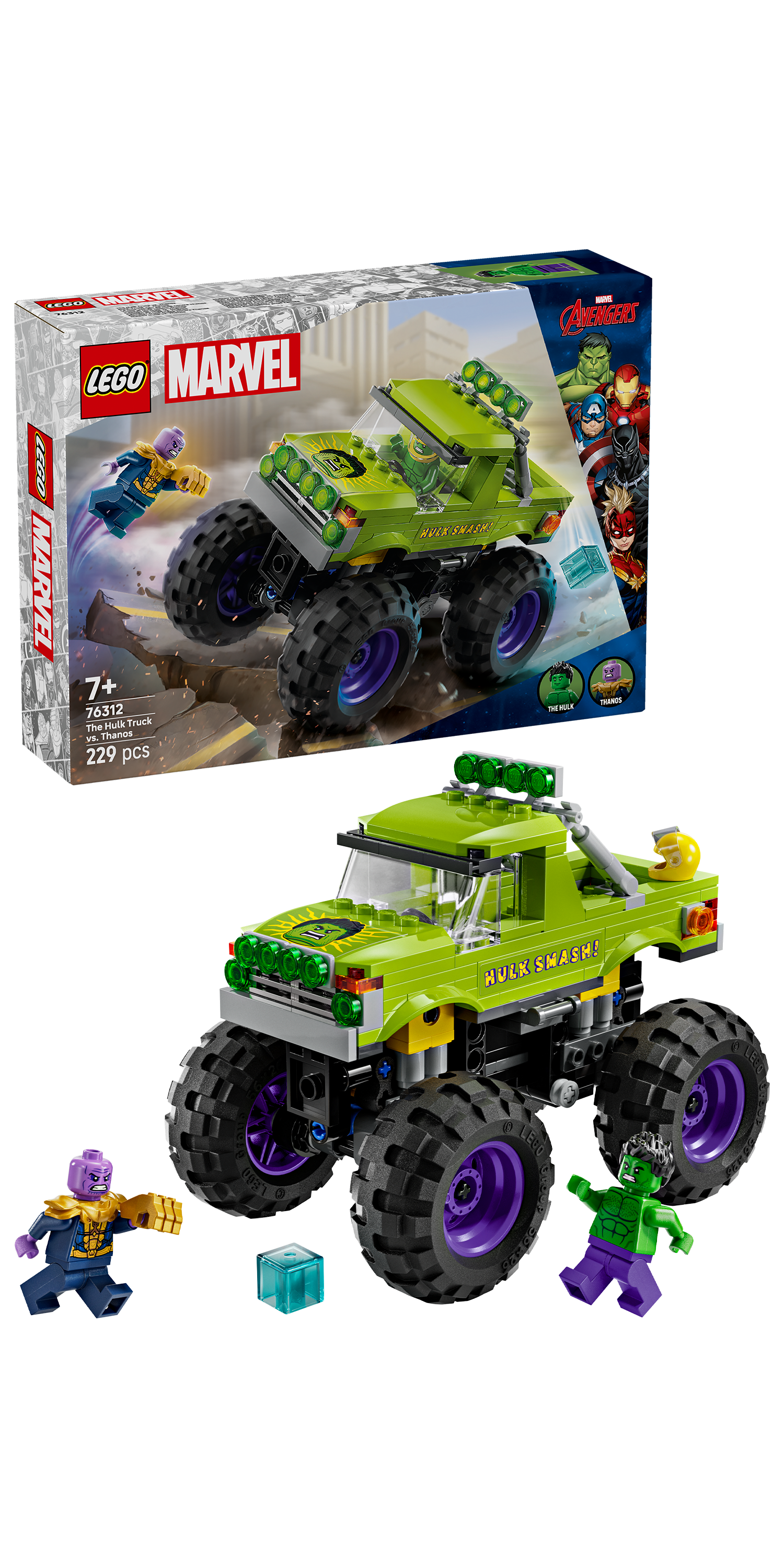 LEGO Super Heroes 76312 Hulk-monstertruck mot Thanos