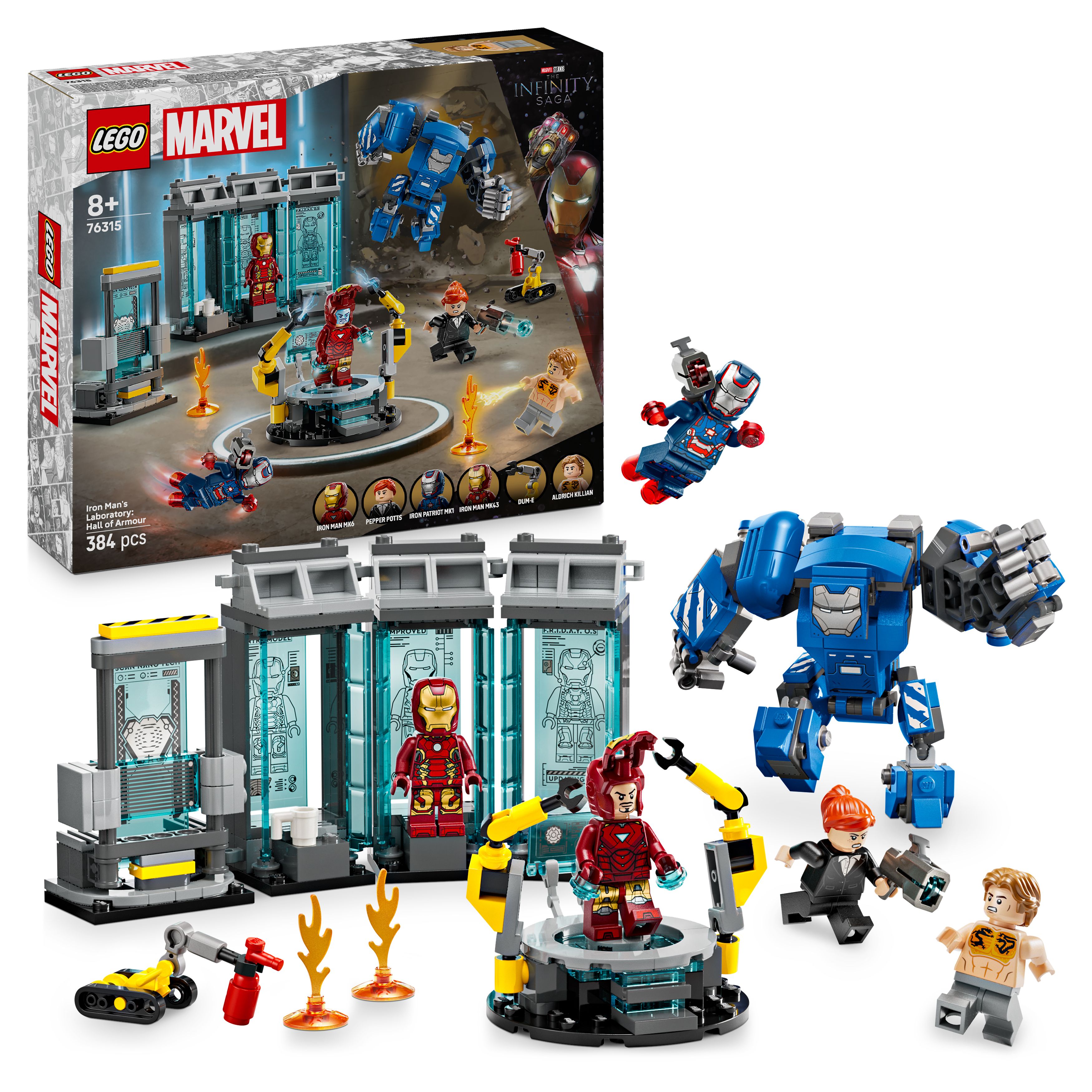 LEGO - Super Heroes - Iron Mans laboratorium: Draktgalleriet (76315)