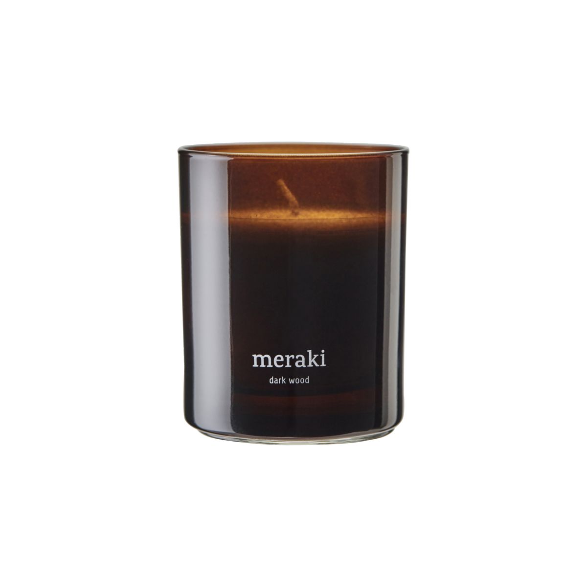 Meraki Meraki duftlys, 35 timer Dark wood