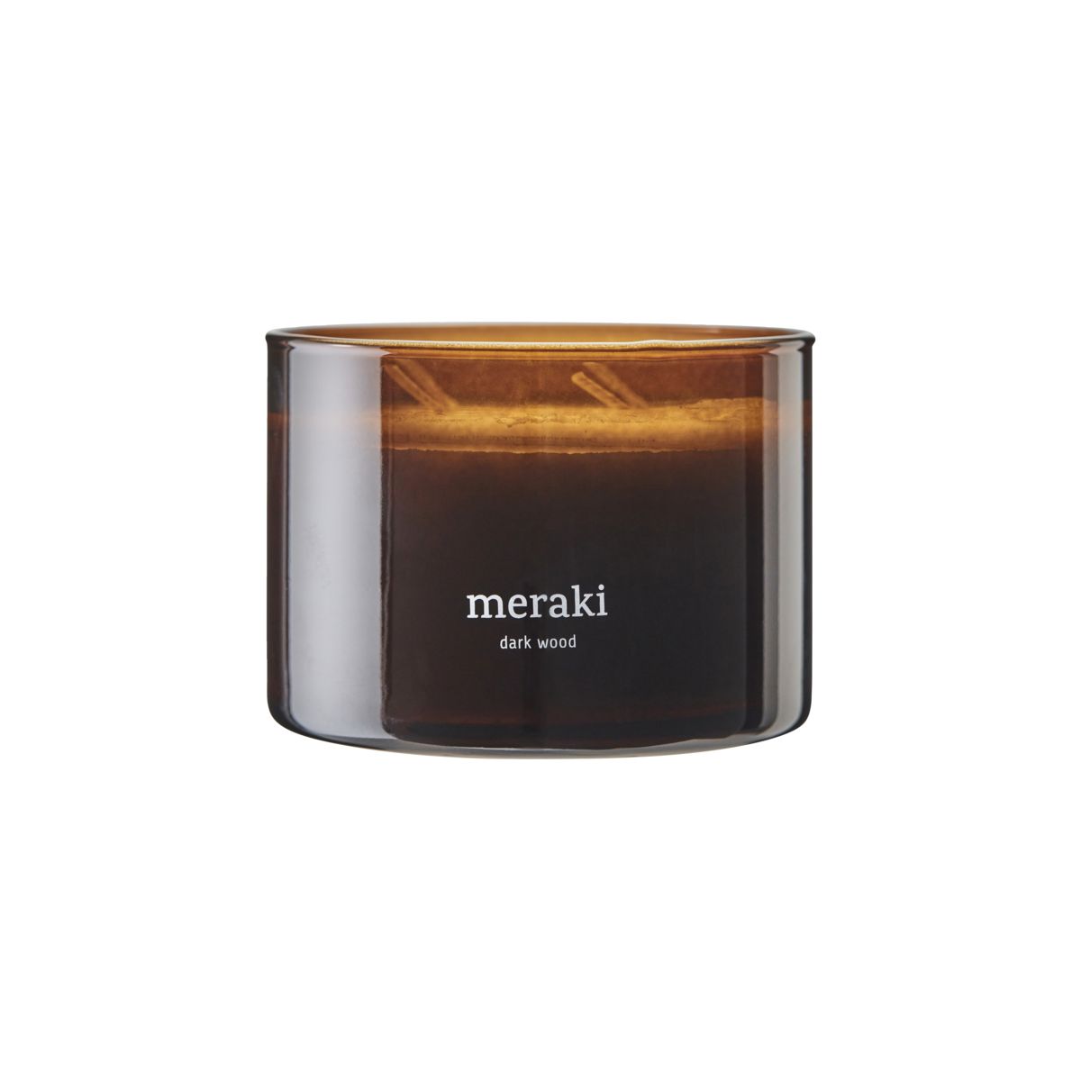 Meraki Meraki duftlys, 60 timer Dark wood