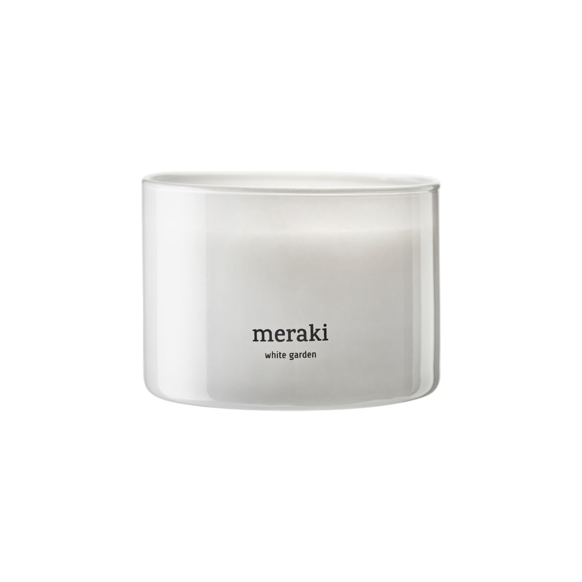 Meraki Meraki duftlys, 60 timer White garden