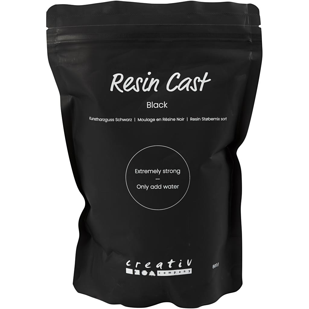 Creativ - Resin støpemiks svart, 800g/1 pk.