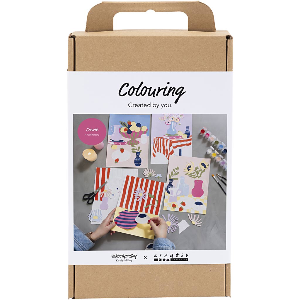 Creativ - DIY Kit Fargelegging, Kollasj - ()